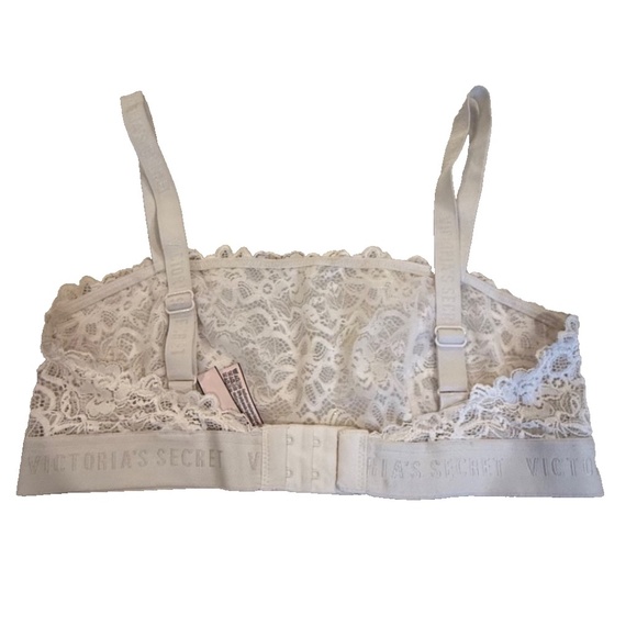 Victoria's Secret‎ Lacy Sexy Bralette; RN54867; Crème; Size Small - Picture 2 of 11